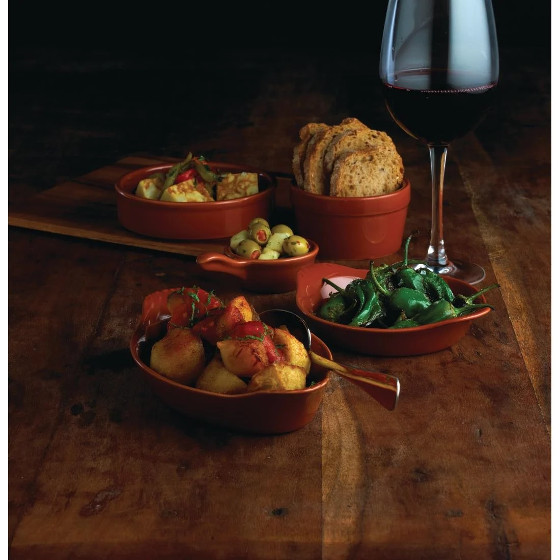 Olympia Mediterranean Ramekins Rustic 95mm