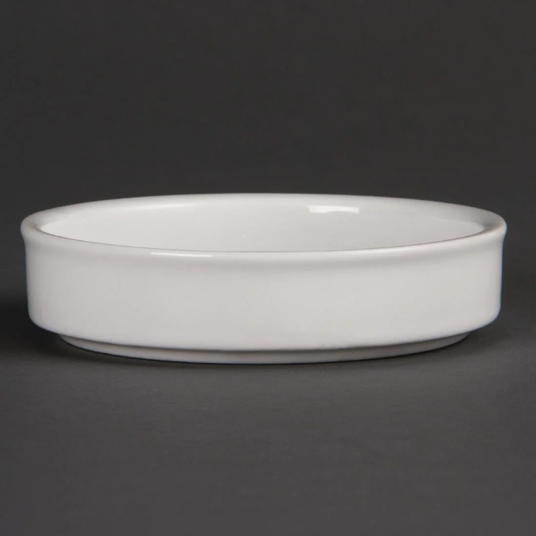 Olympia Mediterranean Stackable Dishes White 102mm - Image 1