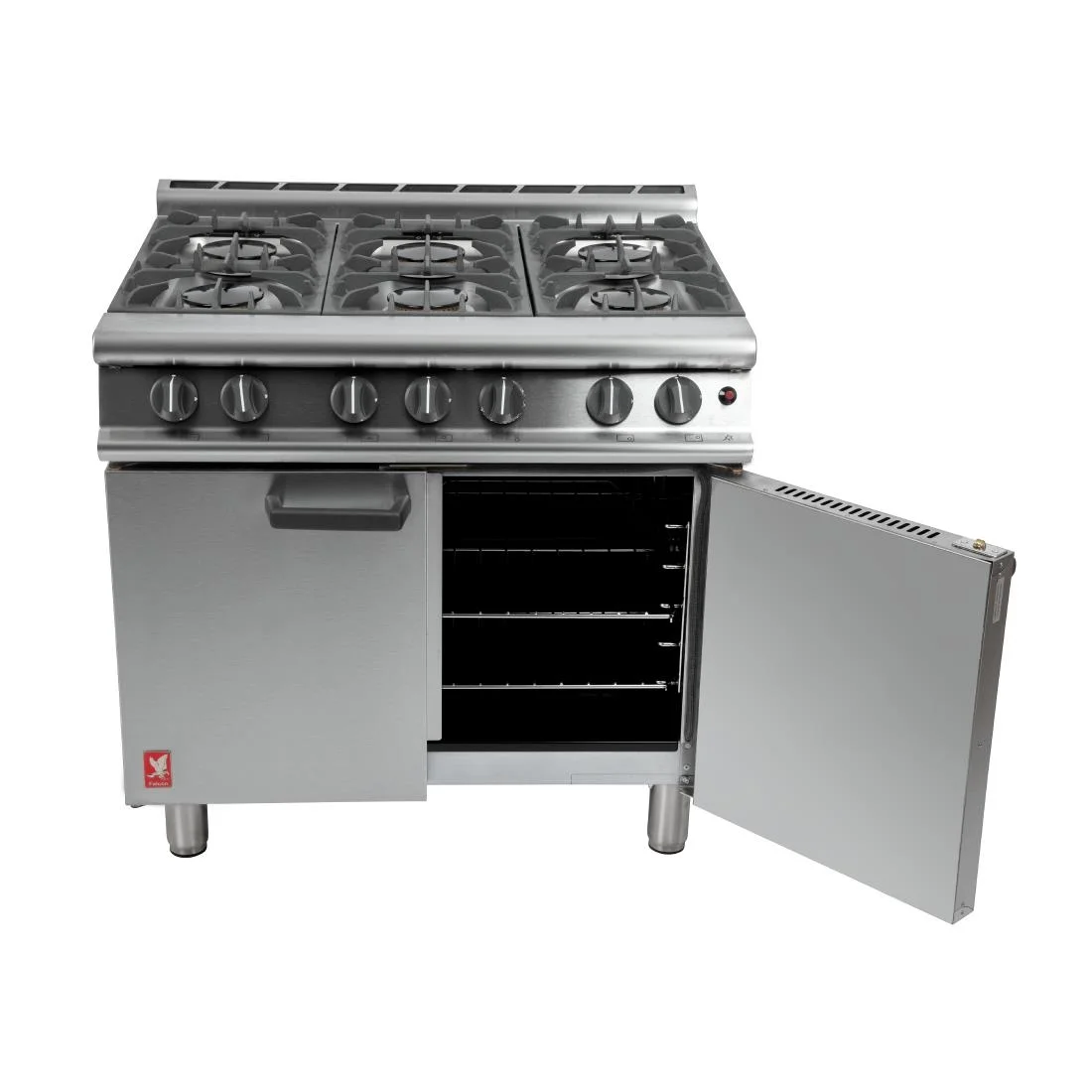 Falcon 6 Burner Dominator Plus Oven Range G3101 Propane Gas with Feet - Image 5