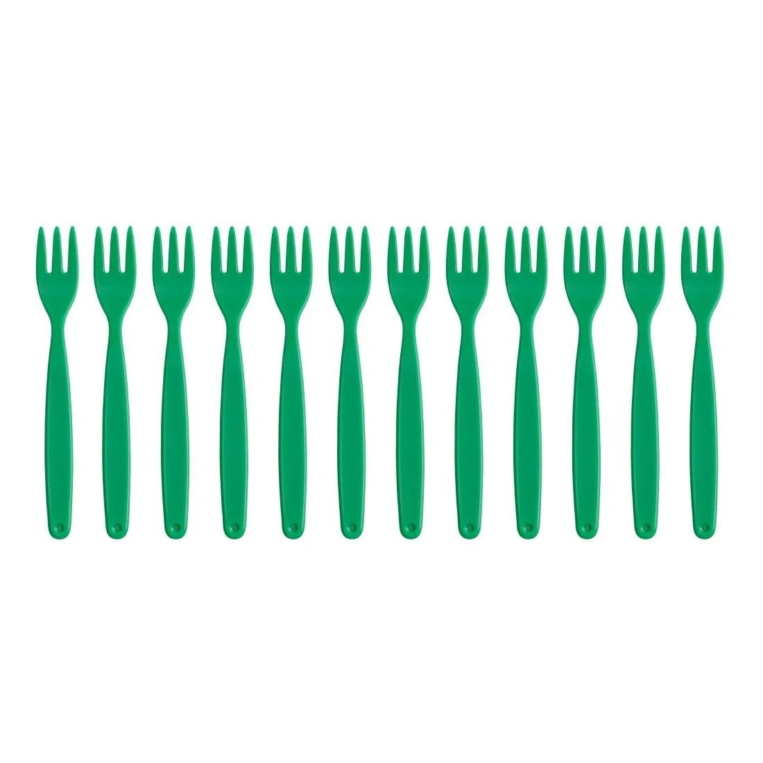 Polycarbonate Fork Green Kristallon - Image 2