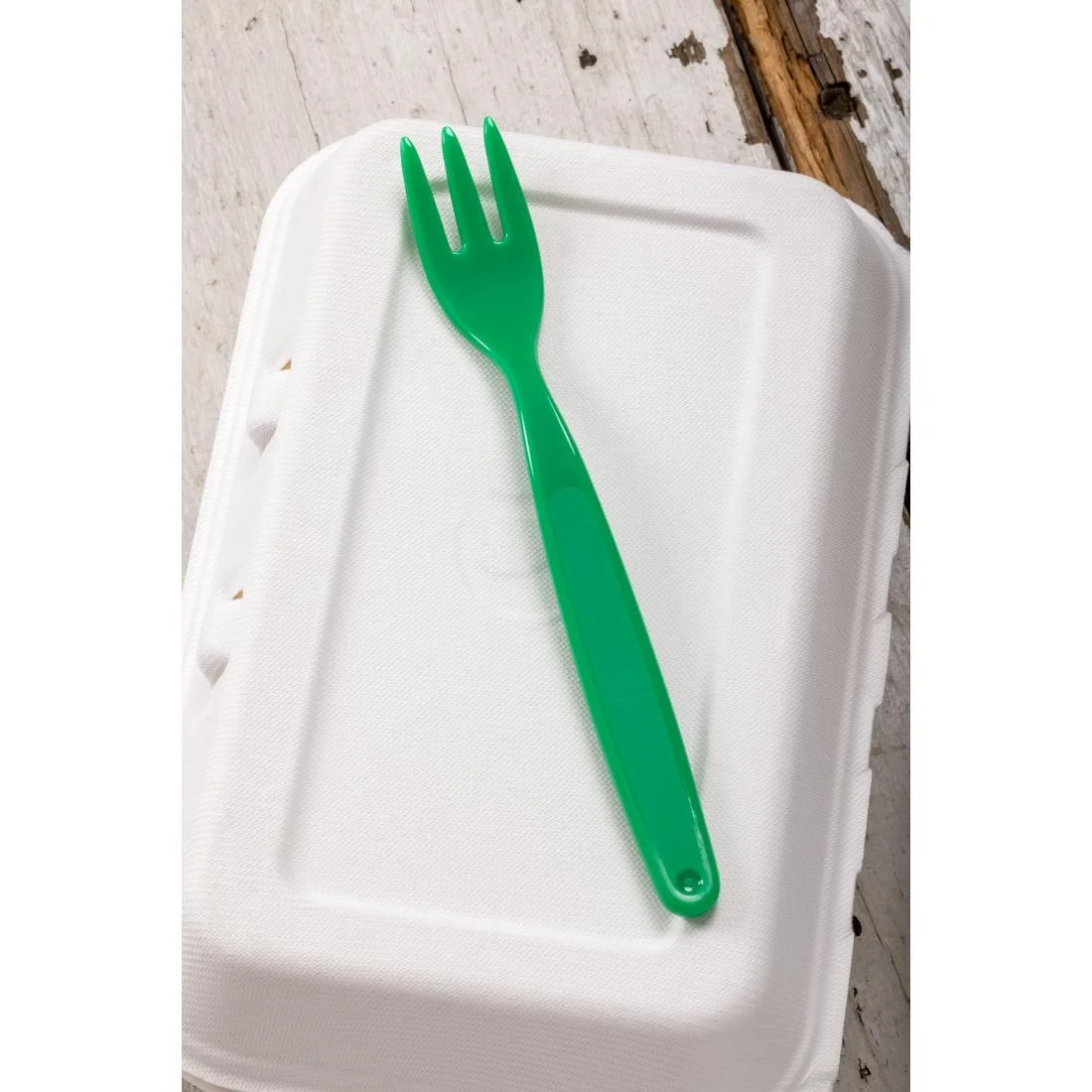 Polycarbonate Fork Green Kristallon - Image 5