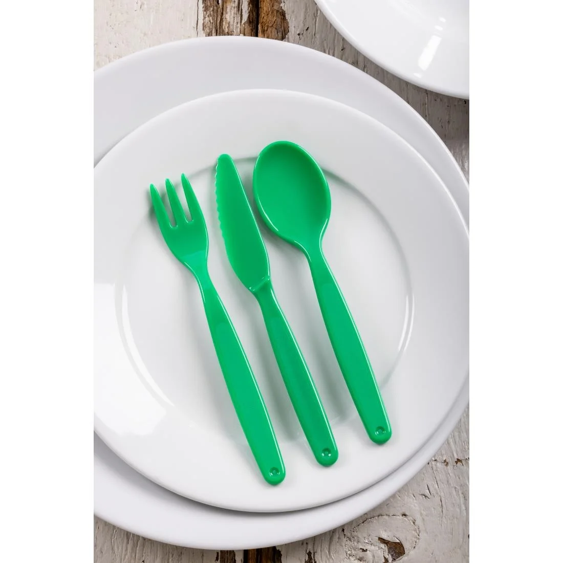 Polycarbonate Fork Green Kristallon - Image 7