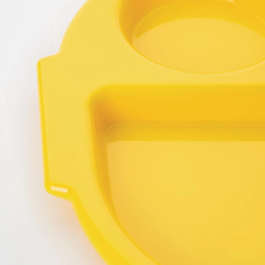 Kristallon Plastic Food Compartment Tray Large Yellow