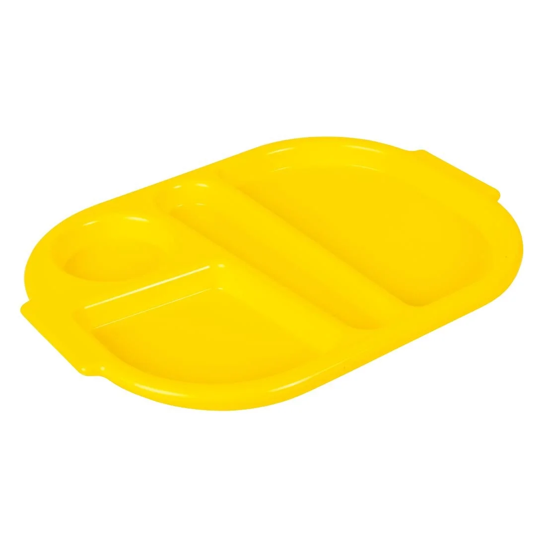 Kristallon Plastic Food Compartment Tray Small Yellow - Image 4