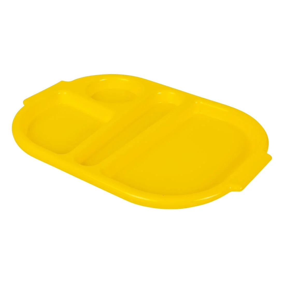 Kristallon Plastic Food Compartment Tray Small Yellow - Image 5