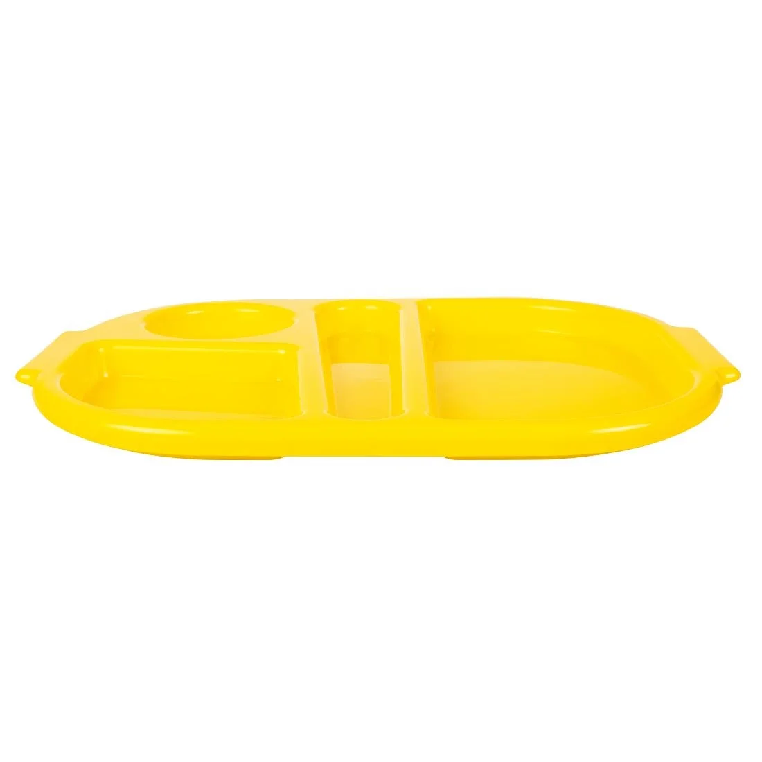 Kristallon Plastic Food Compartment Tray Small Yellow - Image 6