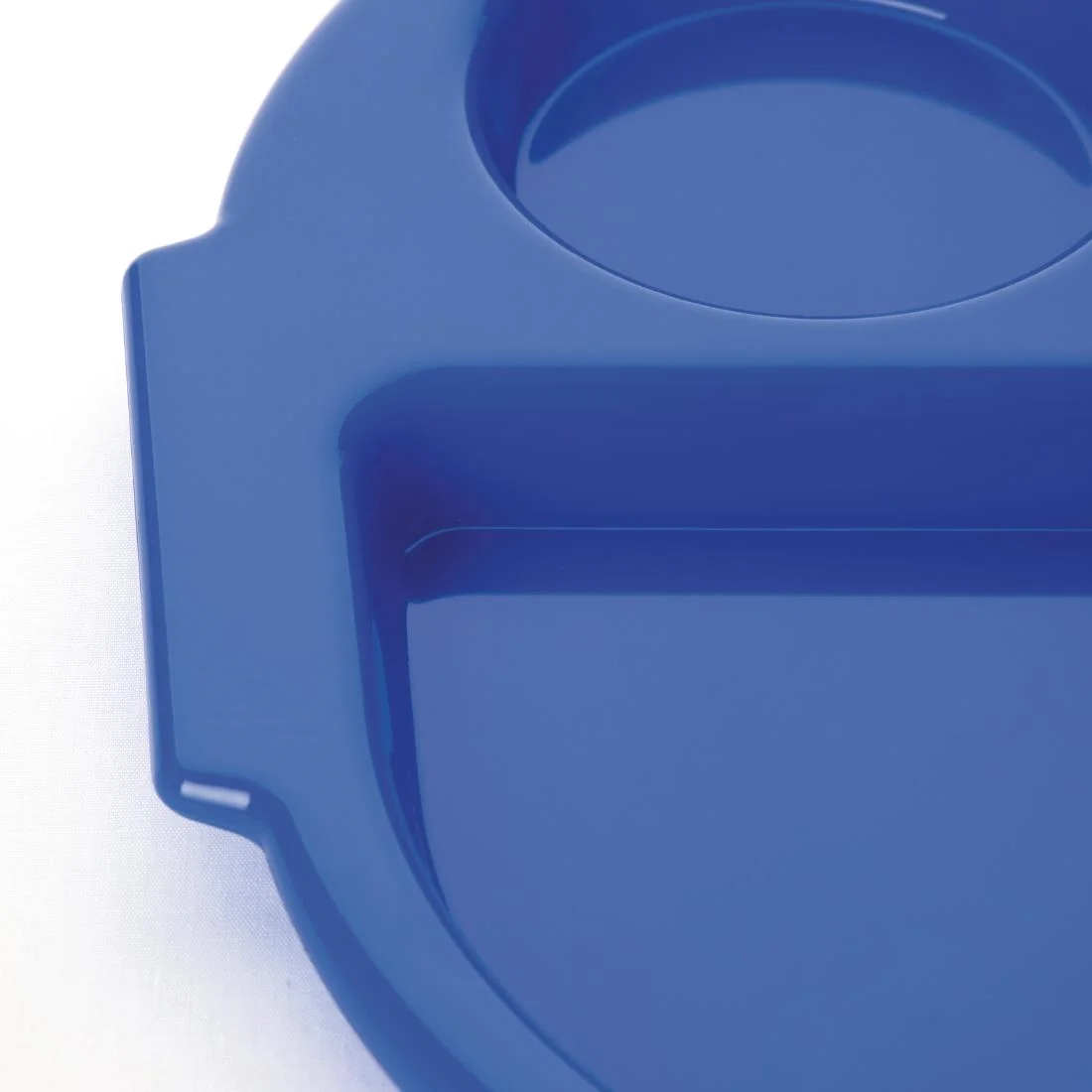 Kristallon Plastic Food Compartment Tray Small Blue - Image 2