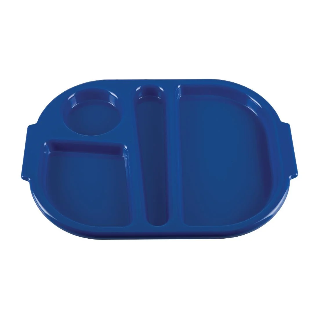 Kristallon Plastic Food Compartment Tray Small Blue - Image 4
