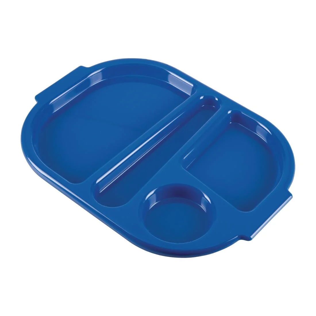 Kristallon Plastic Food Compartment Tray Small Blue - Image 5