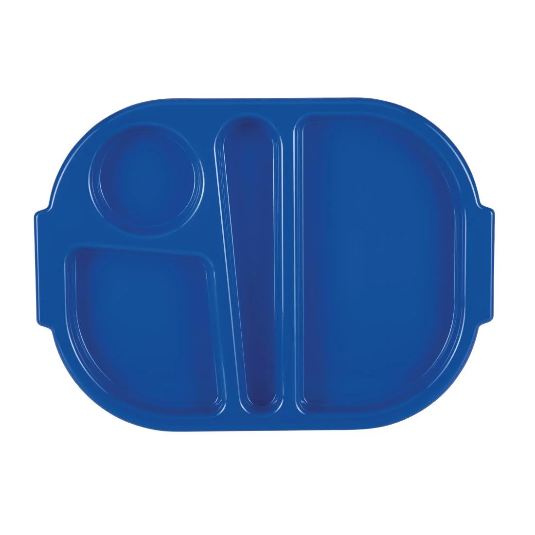 Kristallon Plastic Food Compartment Tray Small Blue - Image 3