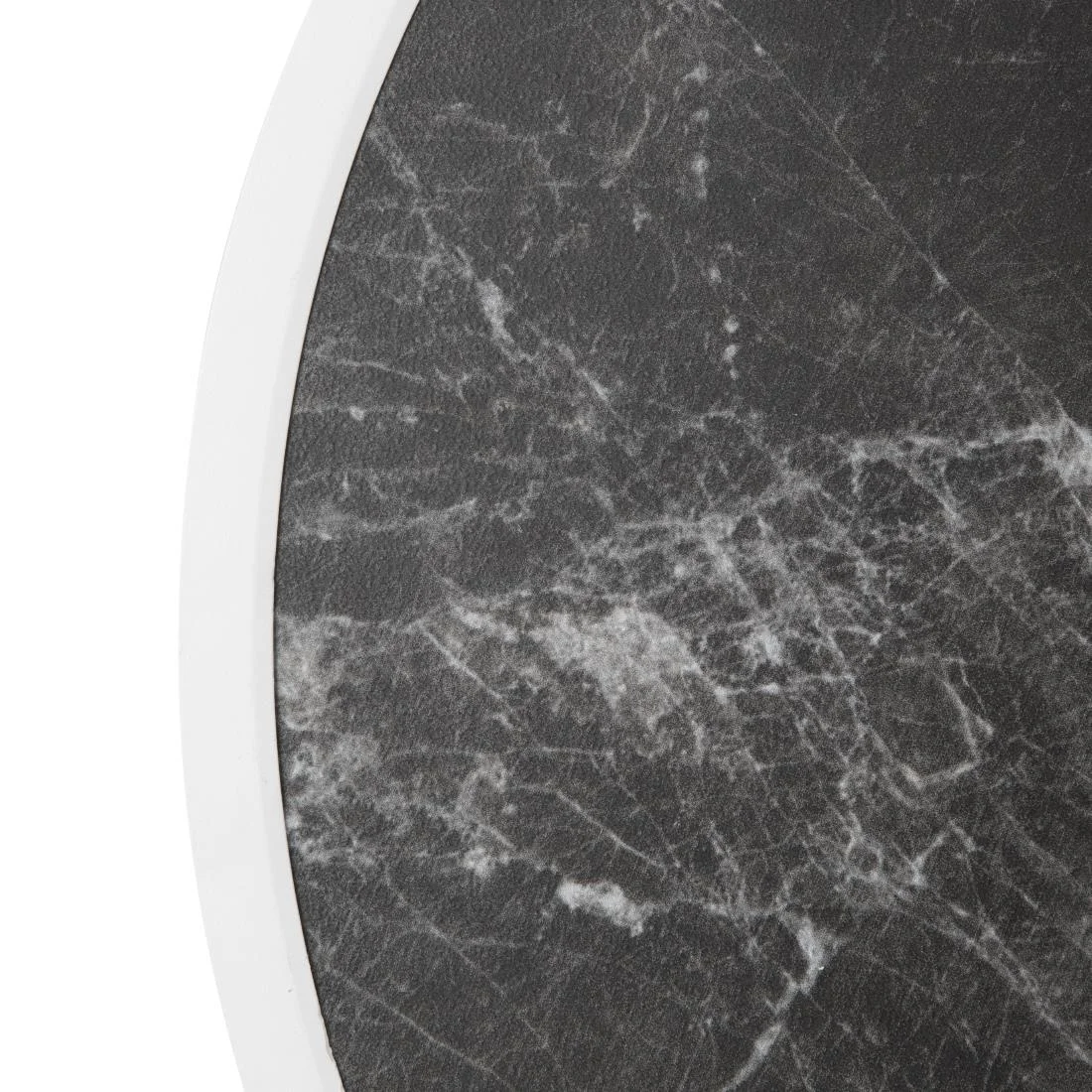 Bolero Fibre Glass Round Table Top Dark Granite Effect 580mm - Image 3