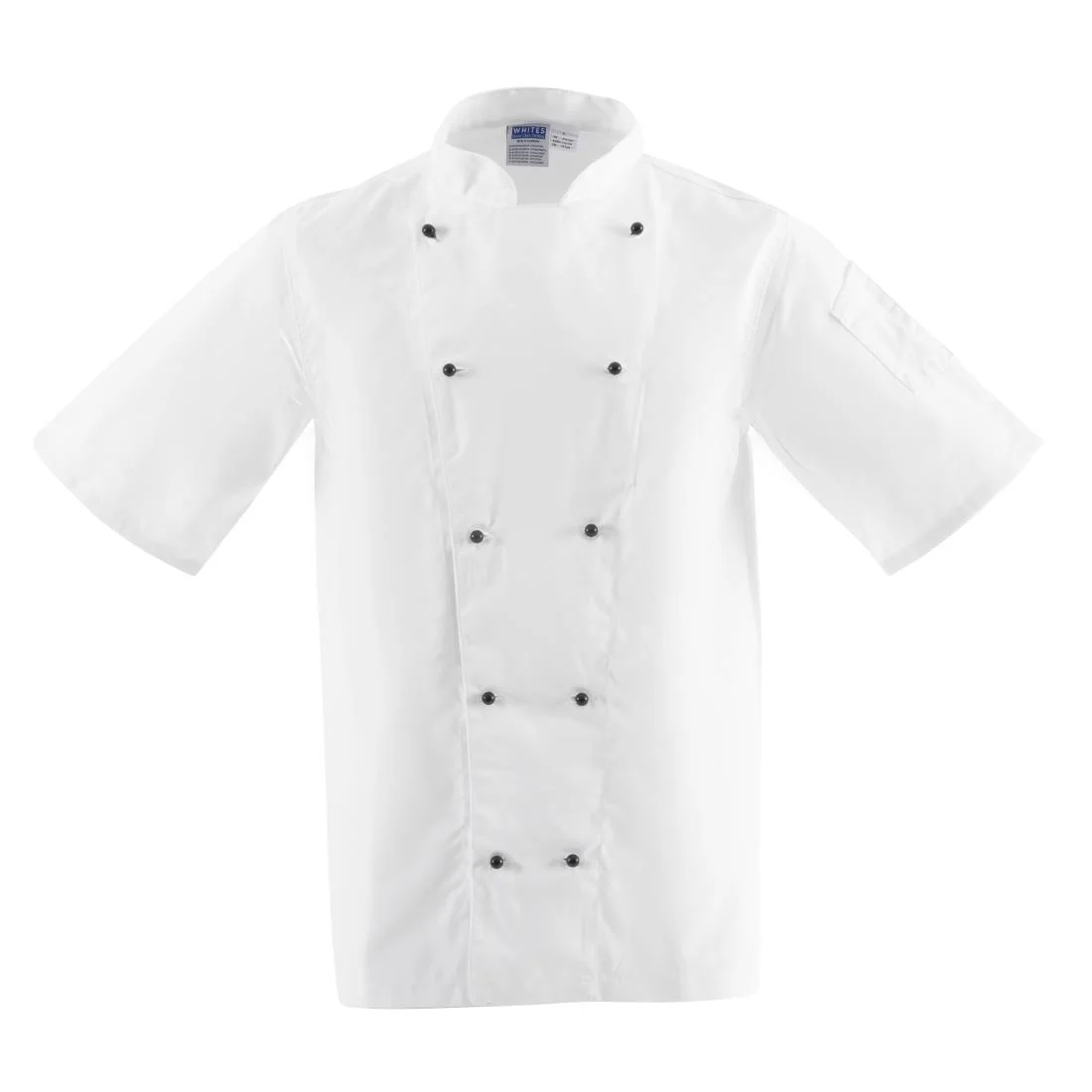 Whites Chicago Unisex Chefs Jacket Short Sleeve White