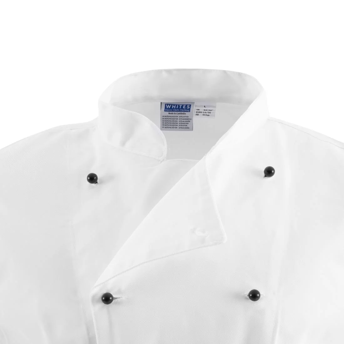 Whites Chicago Unisex Chef Jacket White Short Sleeve - Image 7