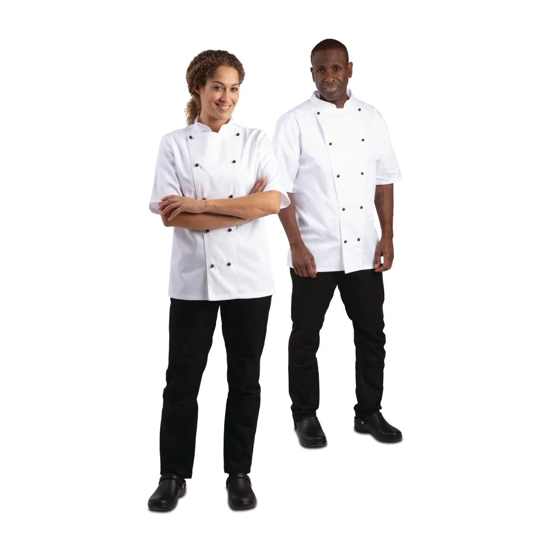 Whites Chicago Unisex Chef Jacket White Short Sleeve - Image 11
