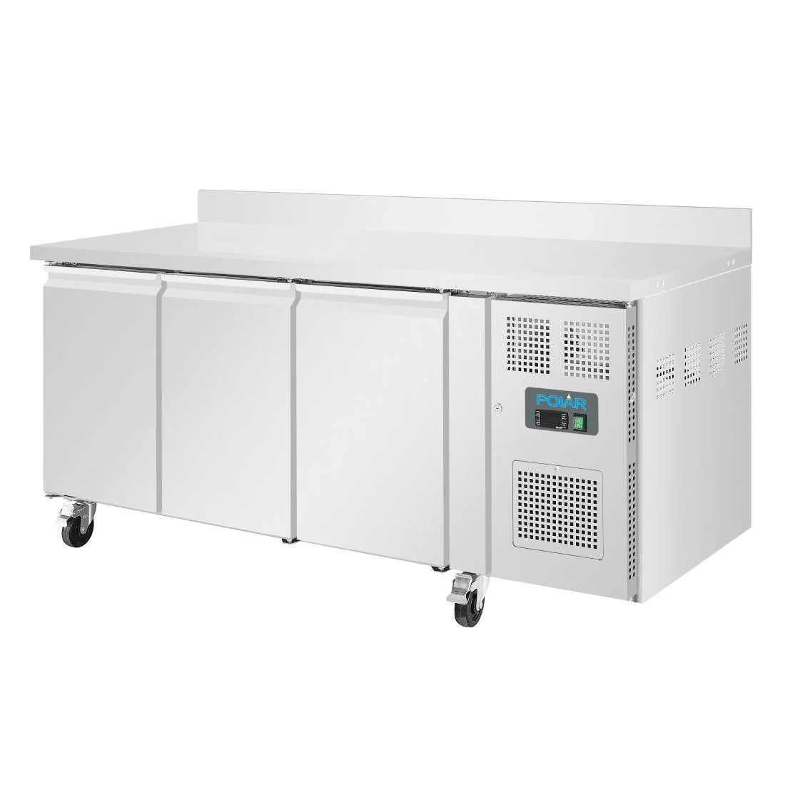 Polar Counter 3 Door Freezer with Upstand 417 Ltr - Image 2
