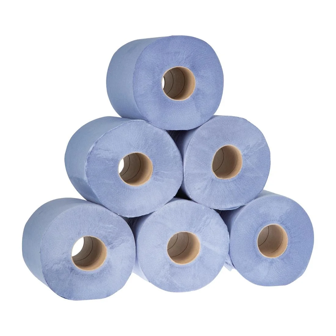 Jantex Centrefeed Blue Roll 2ply, 480 Sheet Count, 120m (Pack Of 6) - Image 4