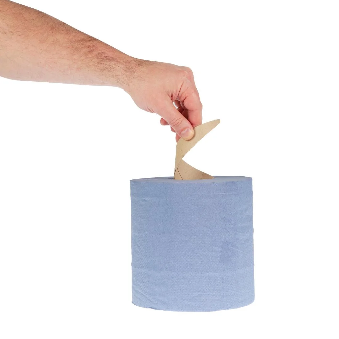 Jantex Centrefeed Blue Roll 2ply, 480 Sheet Count, 120m (Pack Of 6) - Image 6