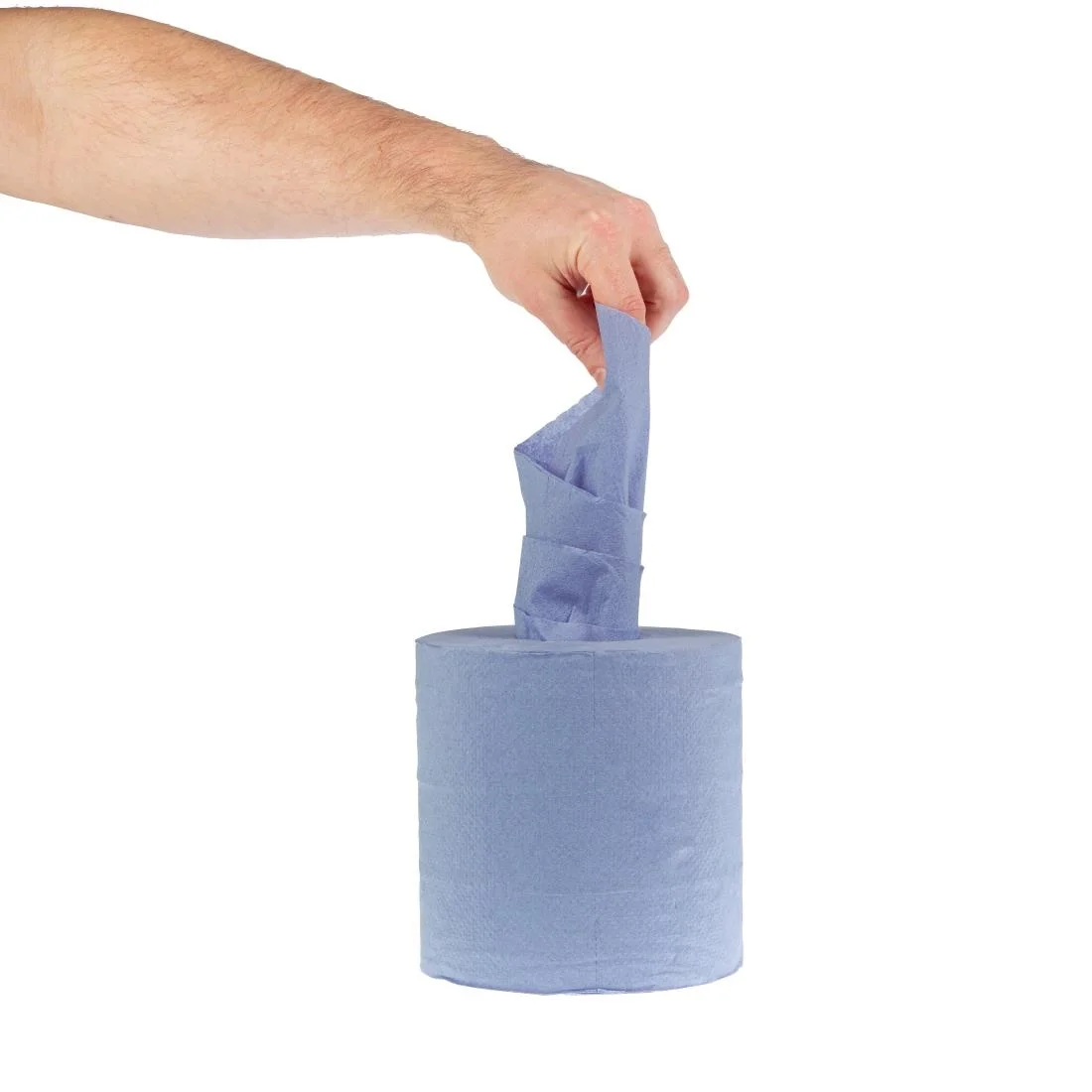 Jantex Centrefeed Blue Roll 2ply, 480 Sheet Count, 120m (Pack Of 6) - Image 8