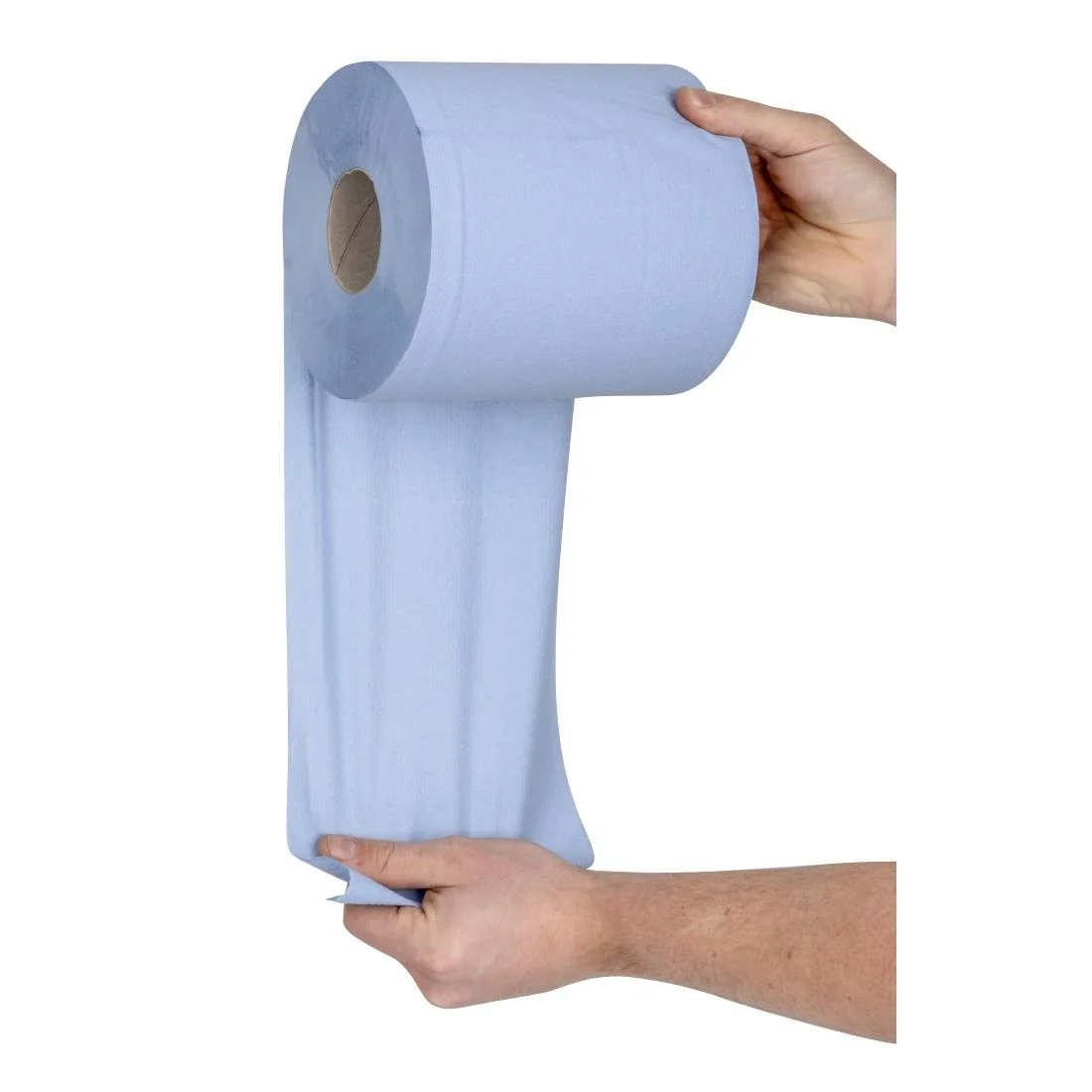 Jantex Centrefeed Blue Roll 2ply, 480 Sheet Count, 120m (Pack Of 6) - Image 12
