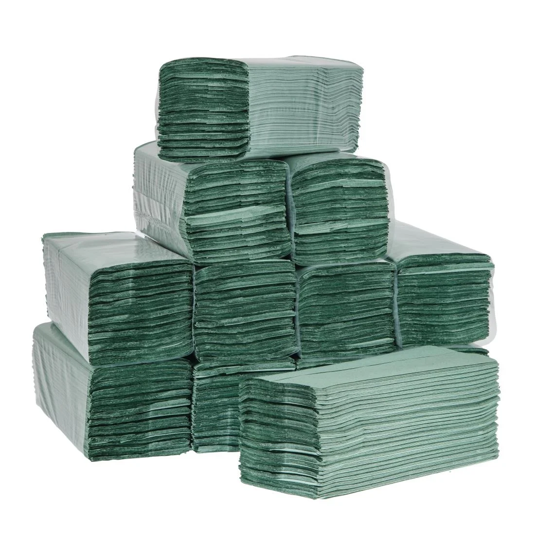 Jantex Z Fold Green Hand Towels 1Ply - Image 3
