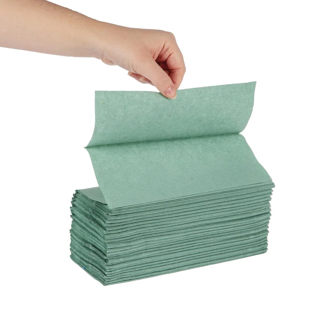 Jantex Z Fold Green Hand Towels 1Ply - Image 4