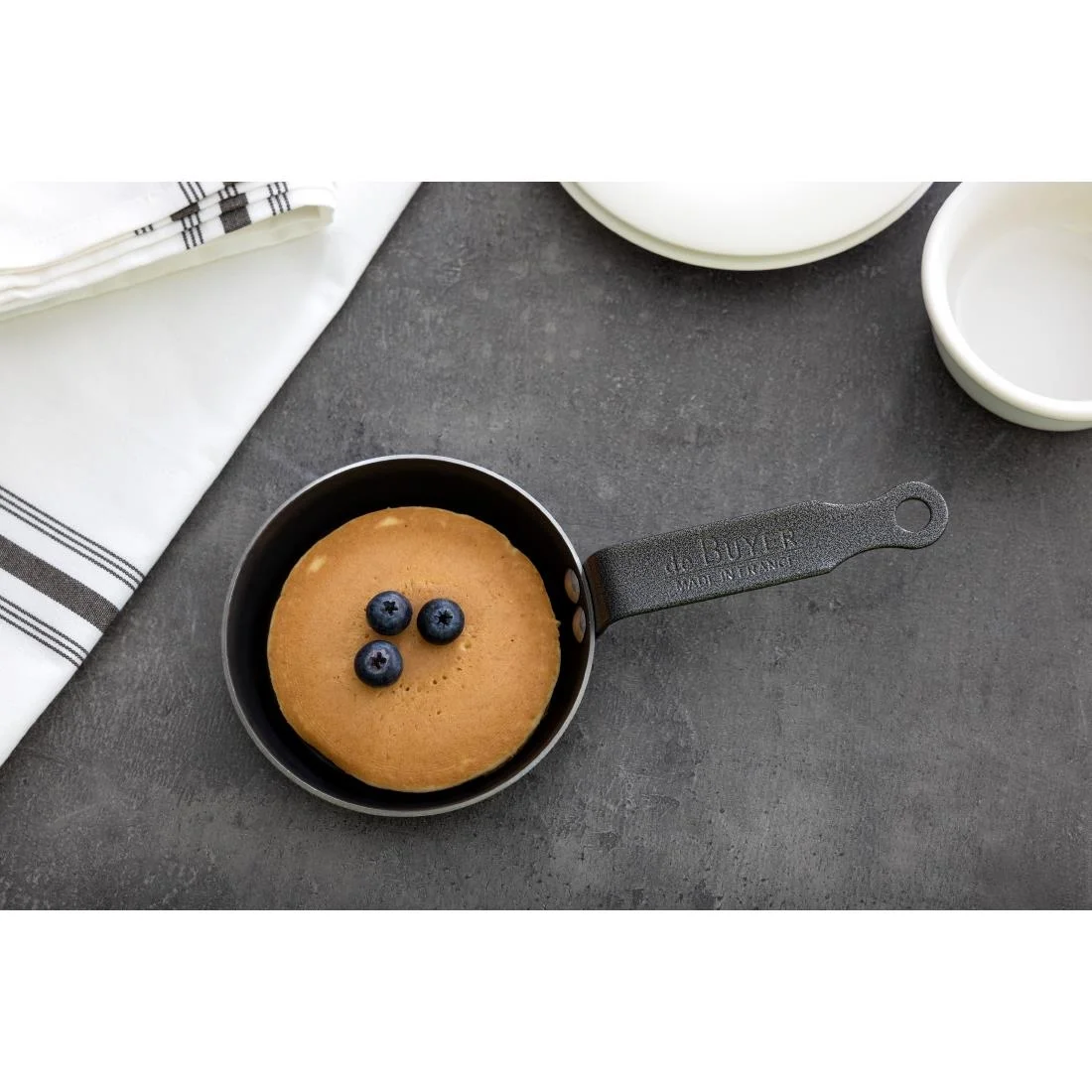 De Buyer Black Iron Blinis Pan 12cm - Image 10