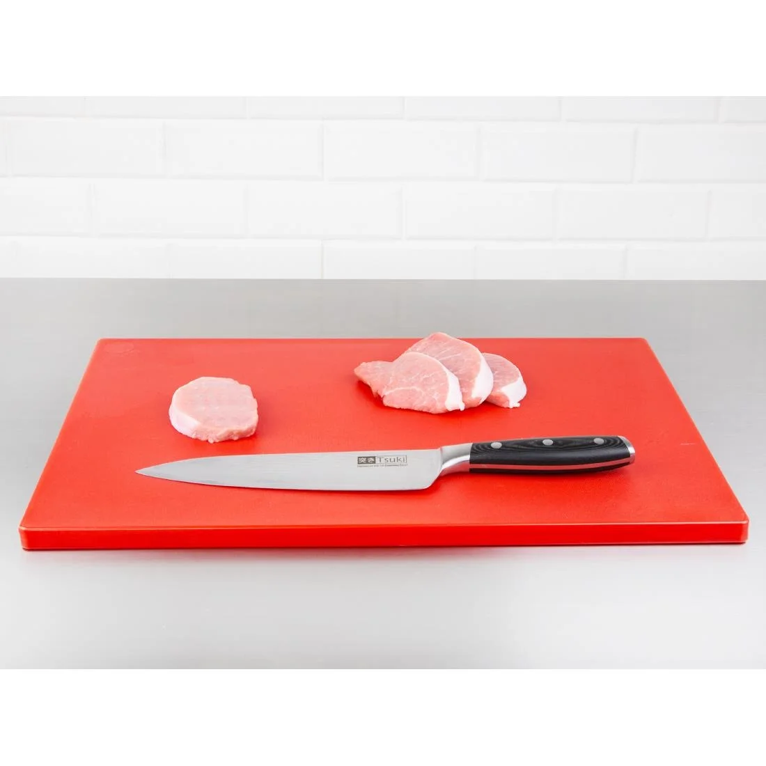 Hygiplas Extra Thick Low Density Red Chopping Board - Image 4