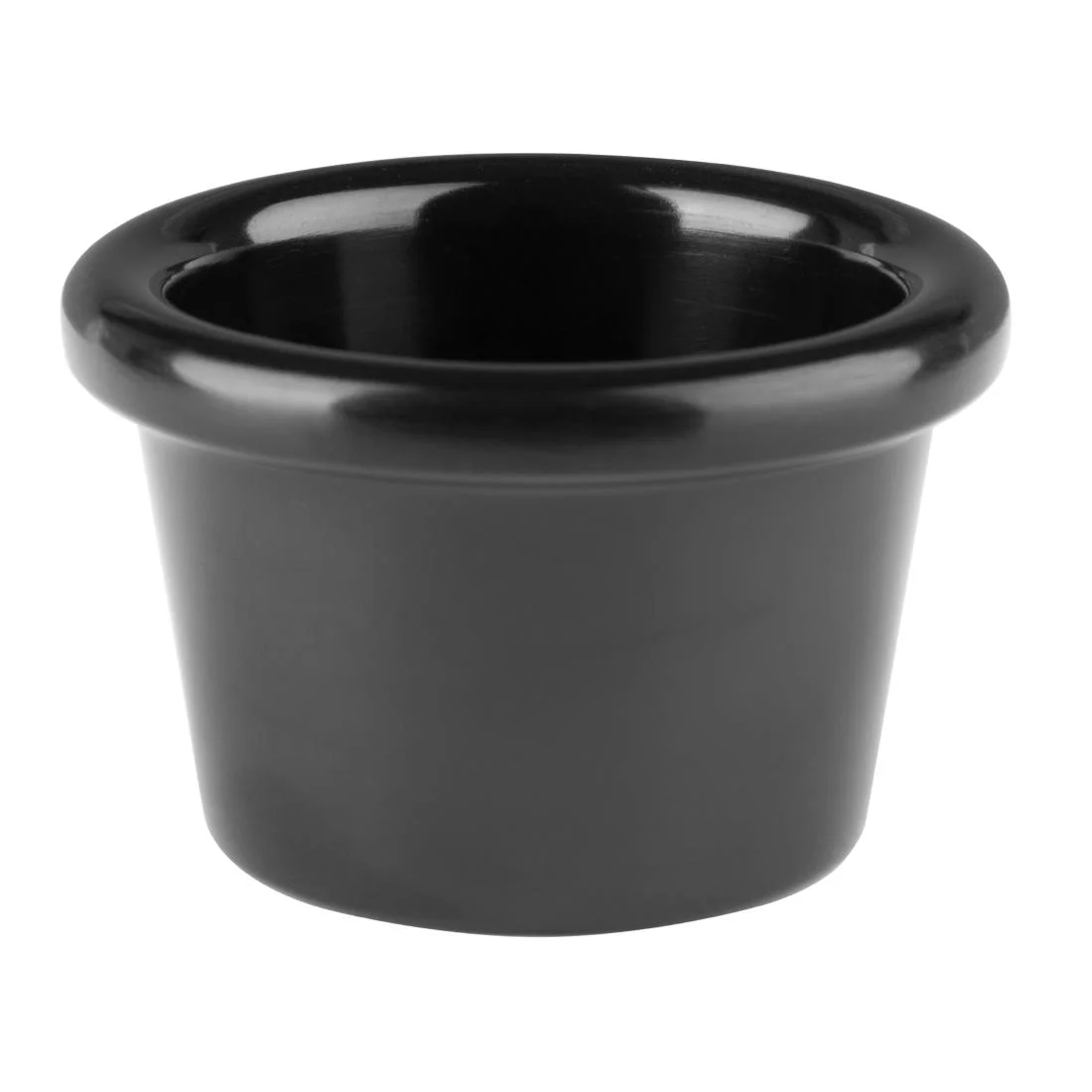 Kristallon Melamine Plain Ramekins Black 63mm