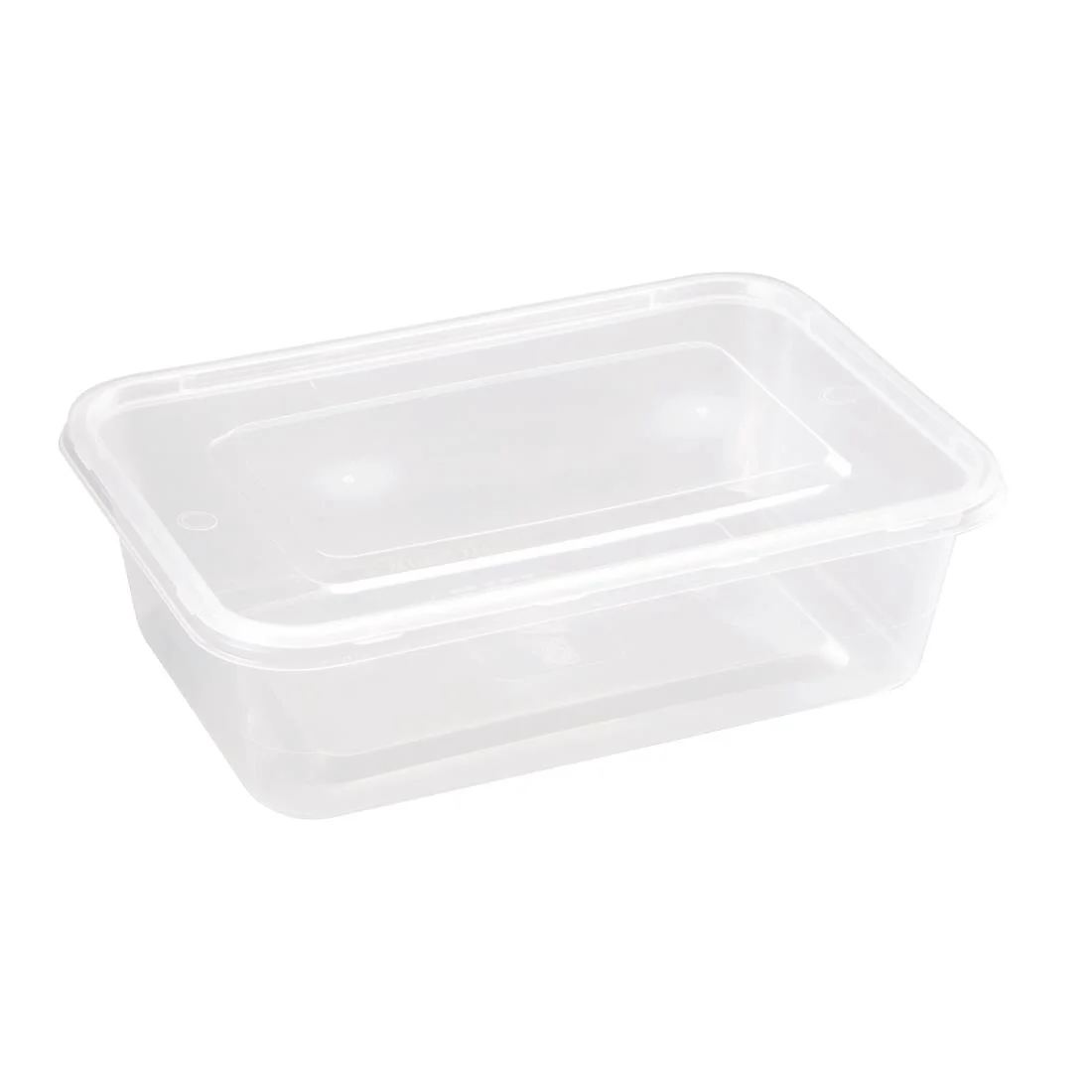 Fiesta Recyclable Plastic Microwavable Containers with Lid Medium 650ml (Pack of 250) - Image 4