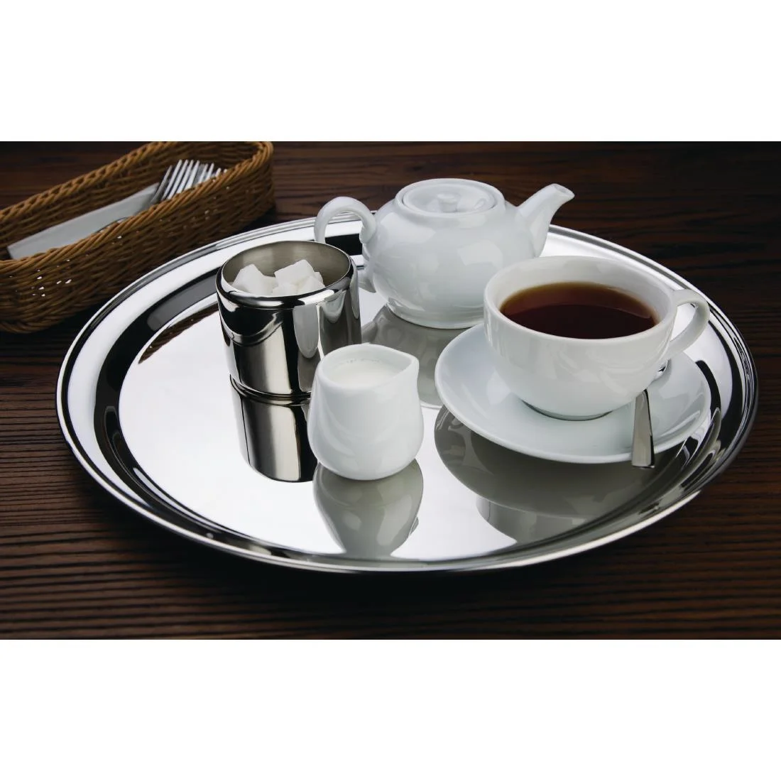 Olympia Round Serving Tray 405mm - Image 6