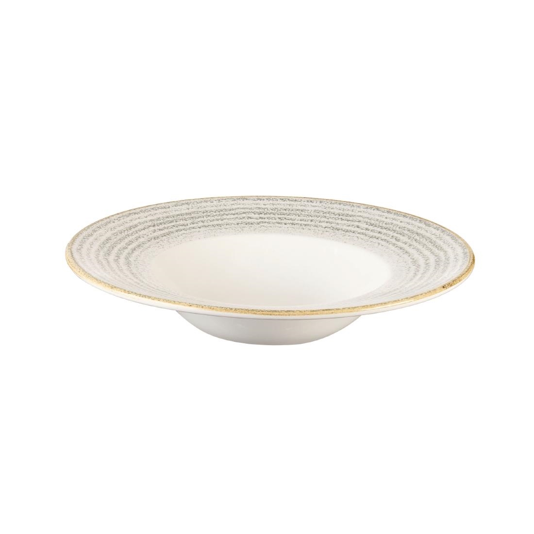 Churchill Studio Prints Homespun Stone Grey Wide Rim Bowl 240mm