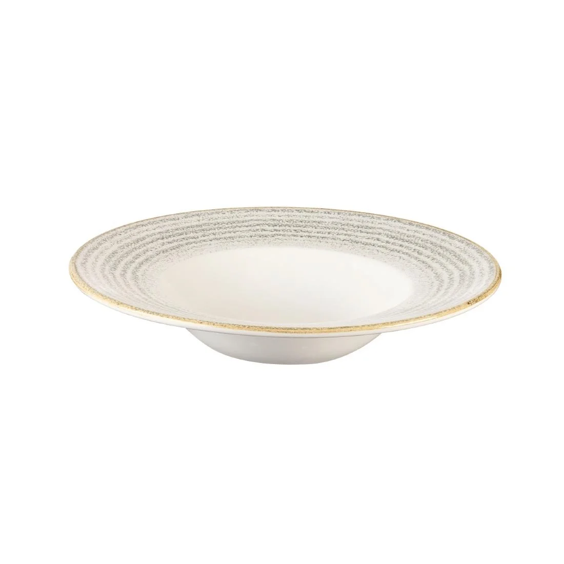 Churchill Studio Prints Homespun Stone Grey Wide Rim Bowl 240mm - Image 2