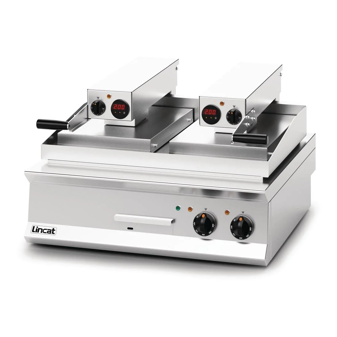 Lincat Opus 800 Half Ribbed Clam Griddle OE8210/FR - Image 2