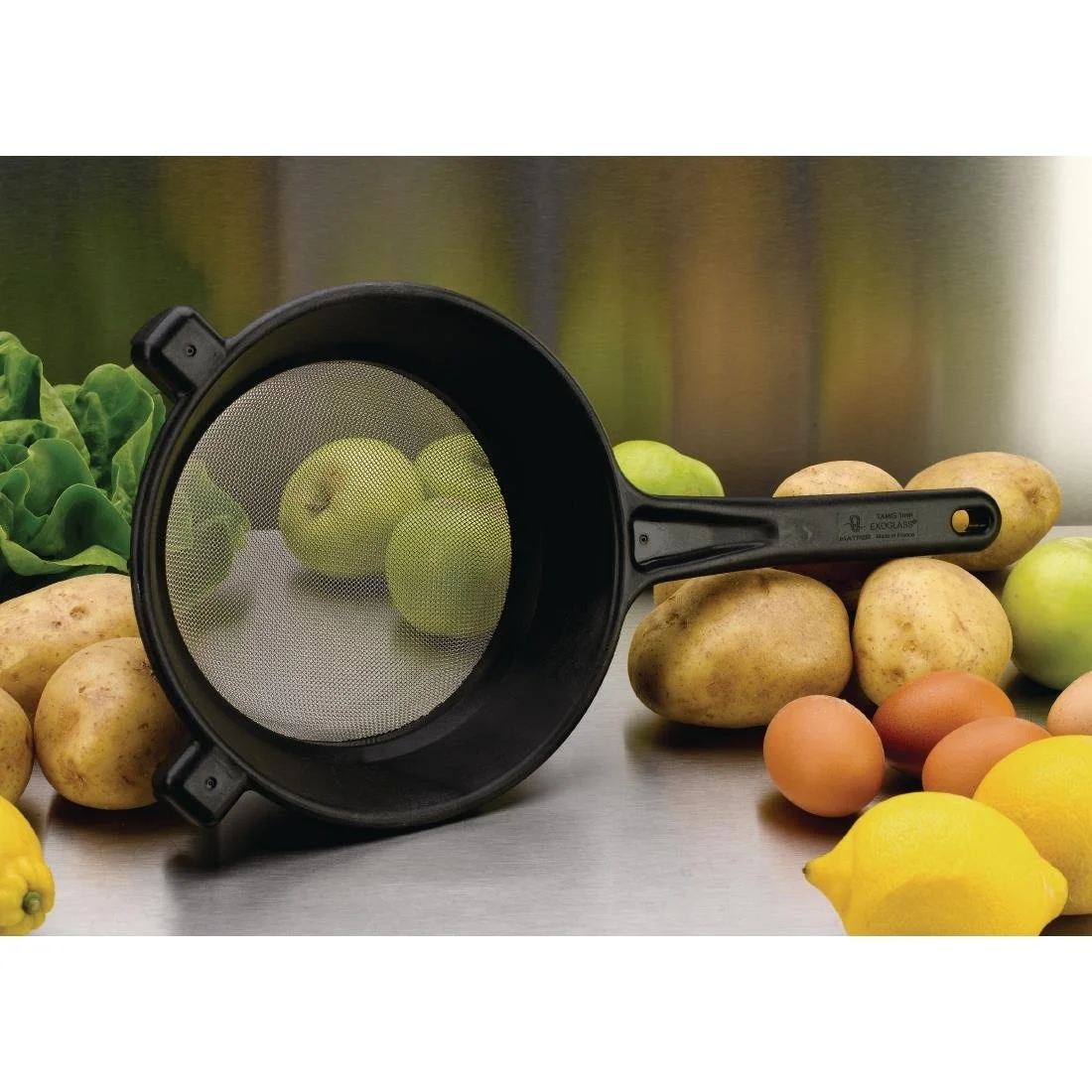 Matfer Bourgeat Exoglass Sieve Strainer 200mm Fine Mesh - Image 3