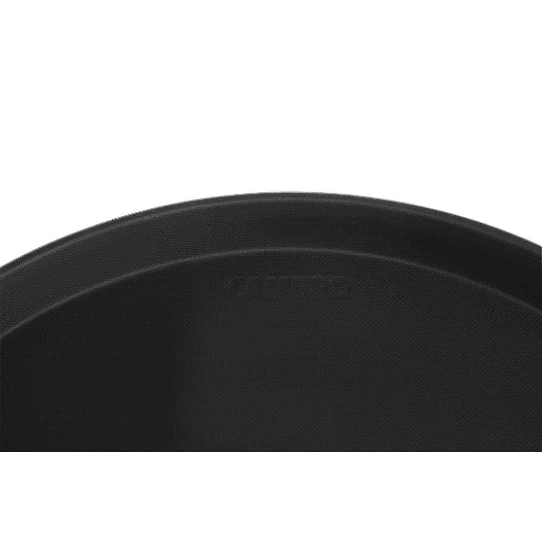 Cambro Fibreglass Round Non-Skid Tray Black 16in