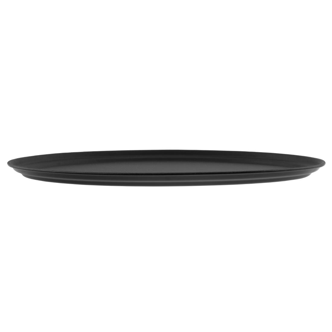 Cambro Camtread Large Black Tray Oval 68cm