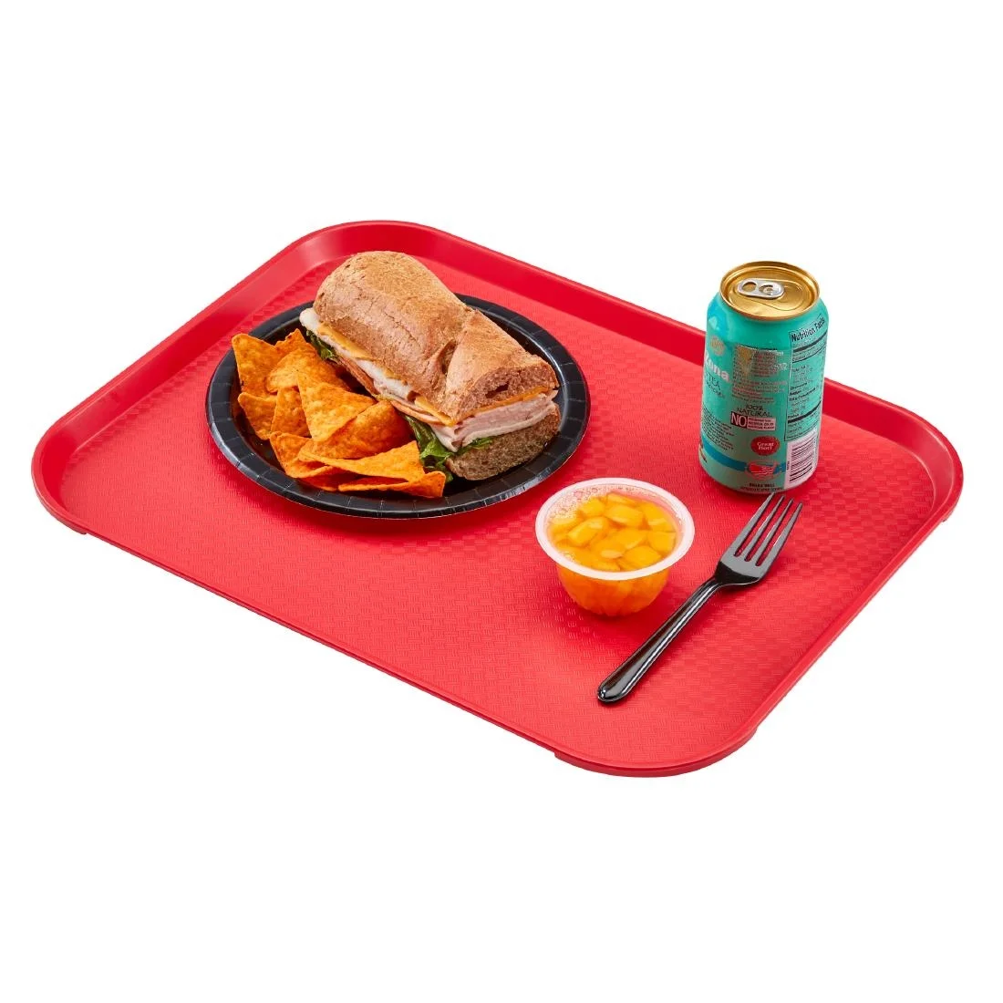 Cambro Fast Food Tray Red 410mm - Image 2