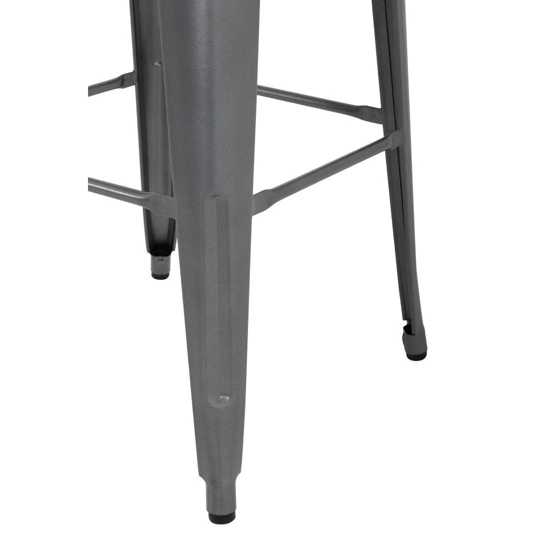 Bolero Bistro Steel High Stool Gun Metal (Pack of 4) - Image 7