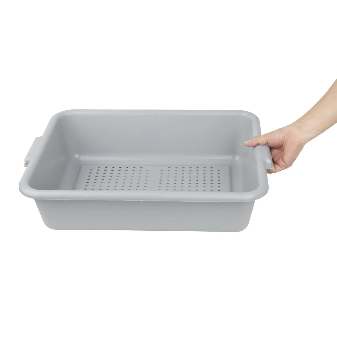 Vogue EDLP Plastic Perforated Storage Box Grey - Image 5