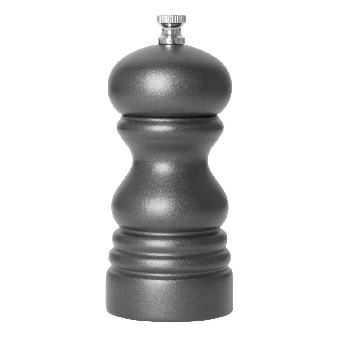 Olympia Salt Or Pepper Grinder Grey Hevea Wood 125mm - Image 1