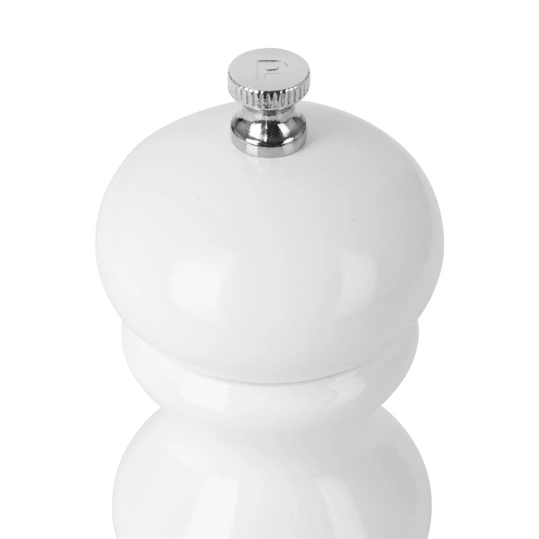 Olympia Salt Or Pepper Grinder White Hevea Wood 125mm - Image 2