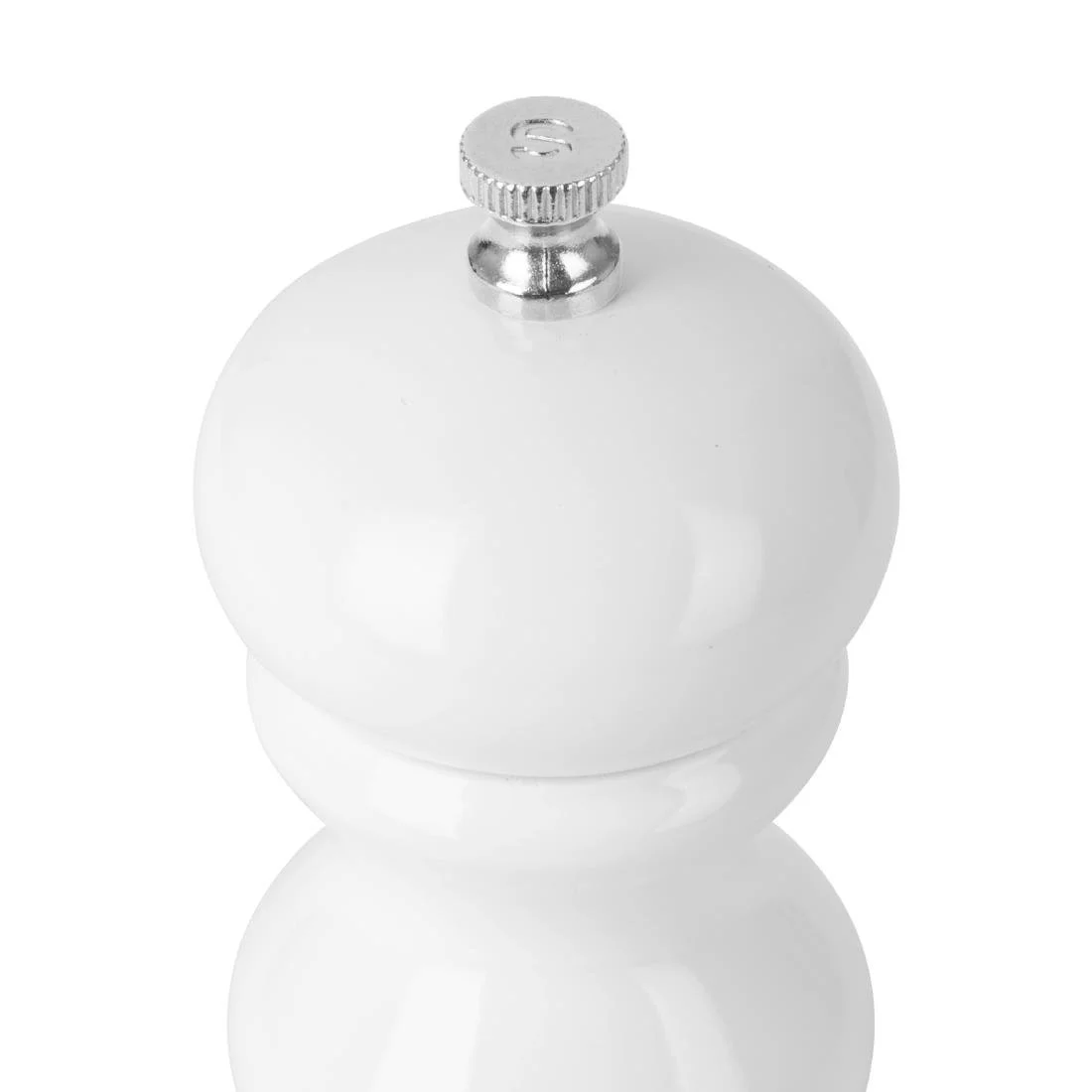 Olympia Salt Or Pepper Grinder White Hevea Wood 125mm - Image 3