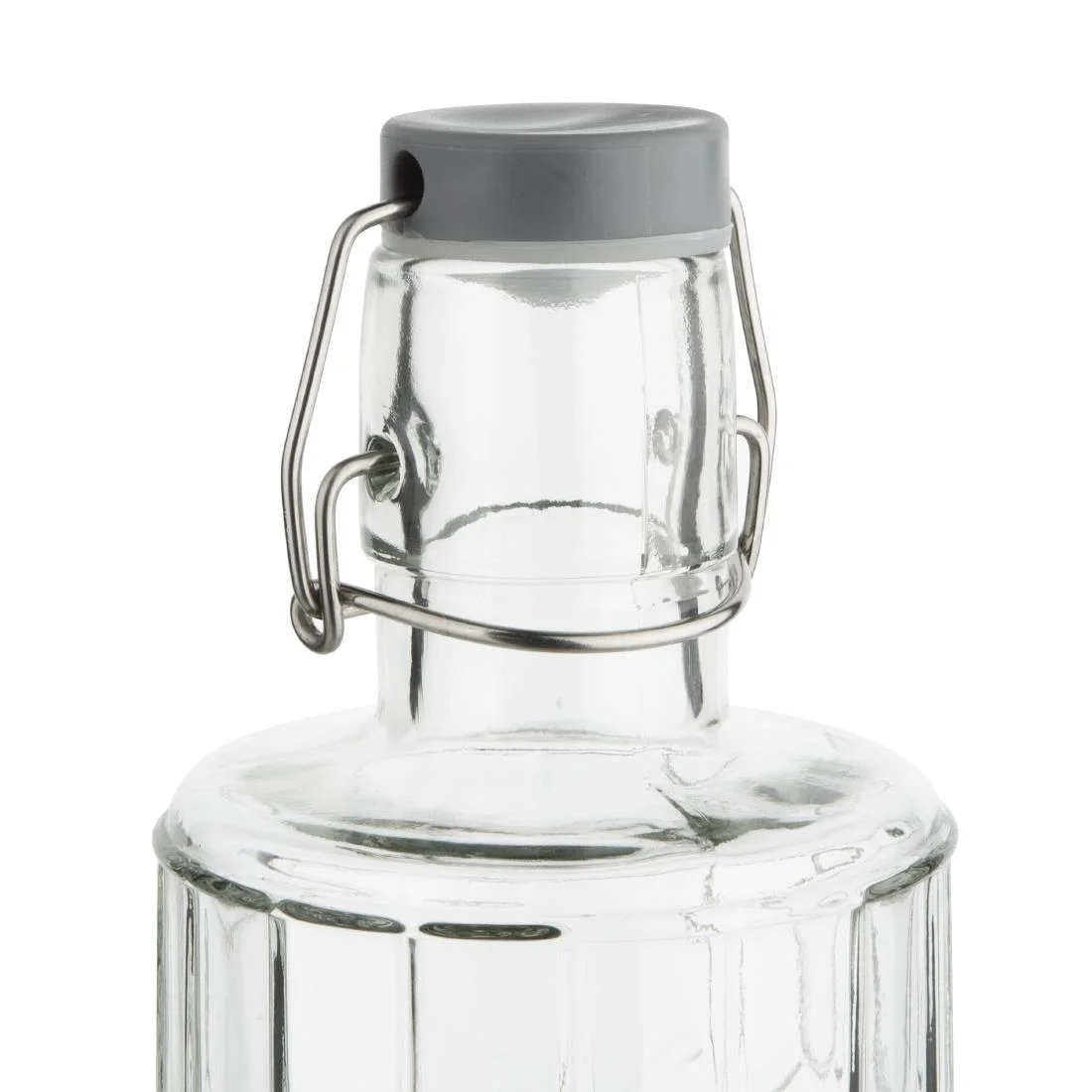 Olympia Geo Glass Water Bottle with Stopper 1Ltr (6 pack) - Image 3