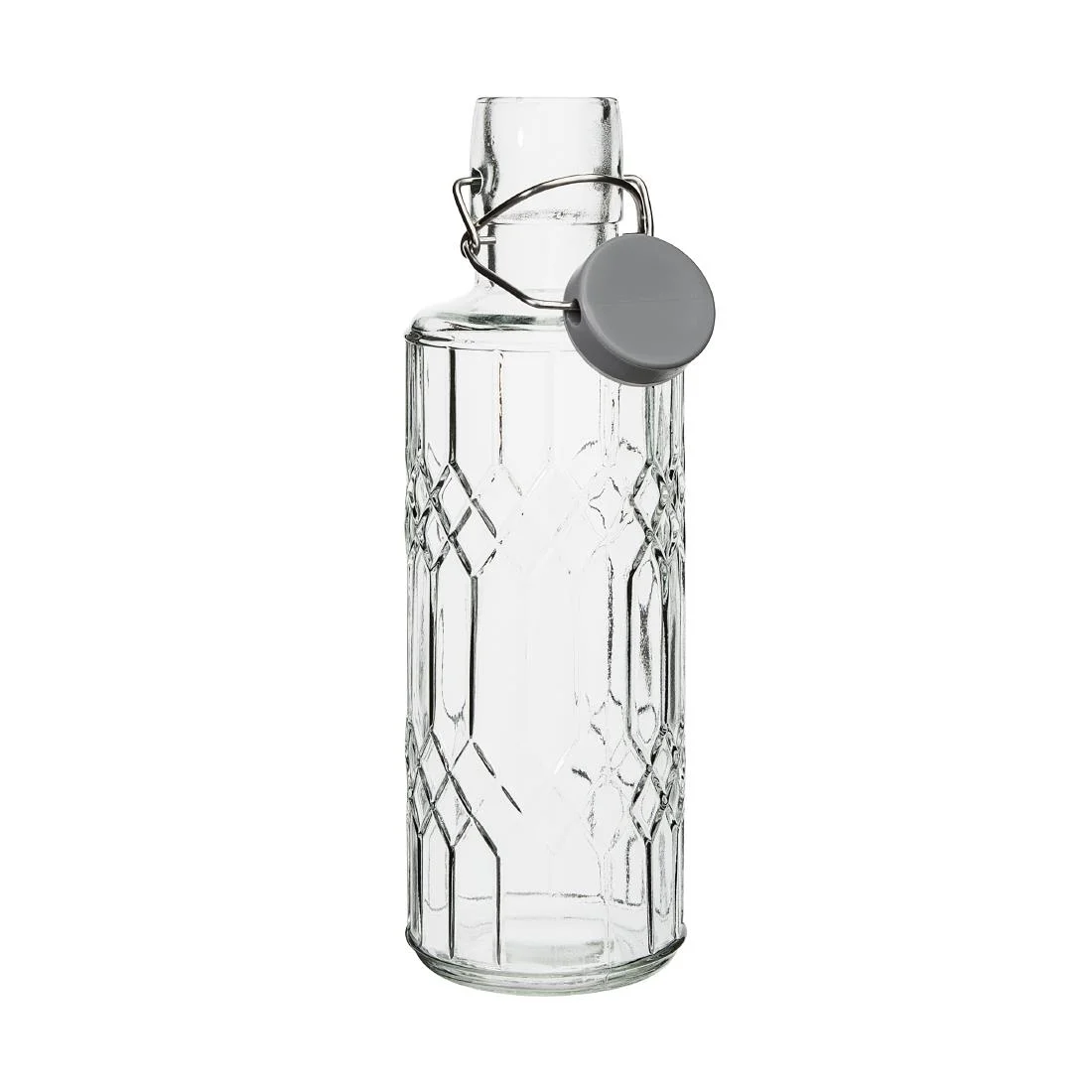 Olympia Geo Glass Water Bottle with Stopper 640ml (6 pack) - Image 2