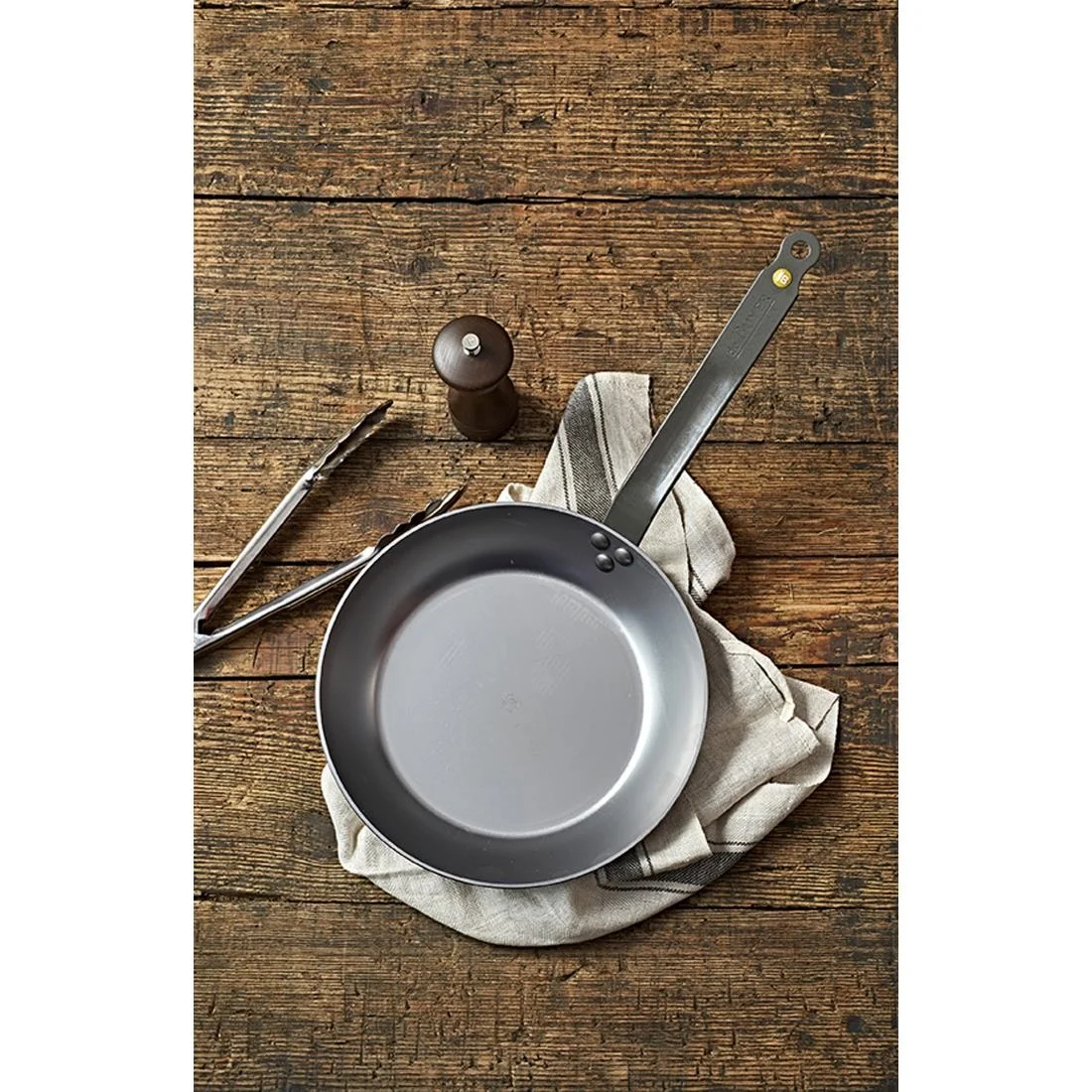 De Buyer Mineral B Black Iron Induction Frying Pan 200mm - Image 4