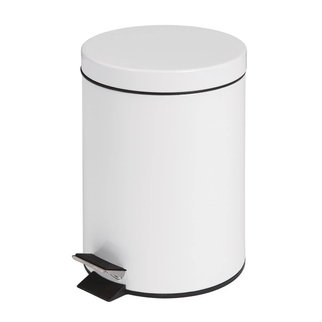 Bolero White Pedal Bin 5ltr - Image 2