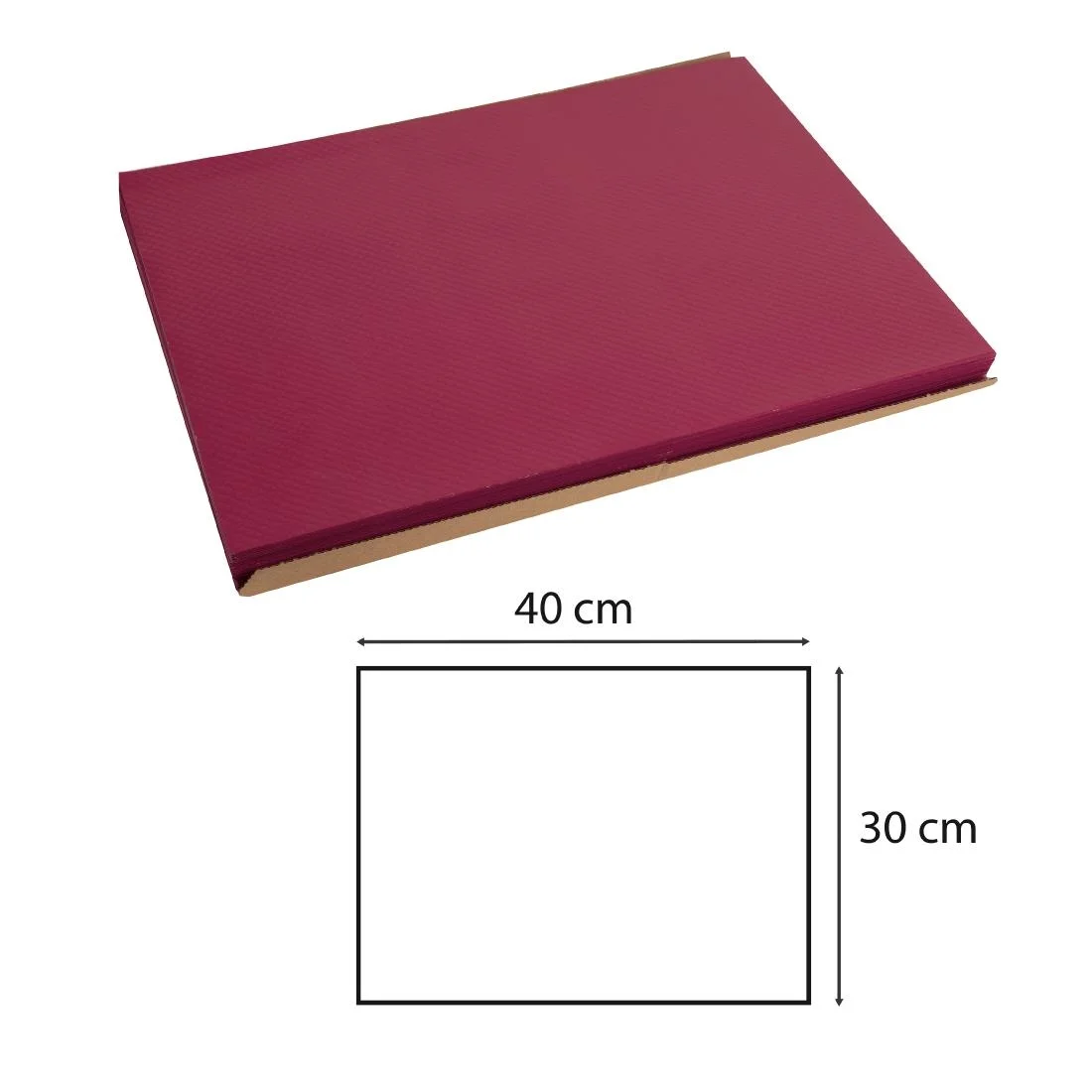 Paper Tablemat Bordeaux - Image 3