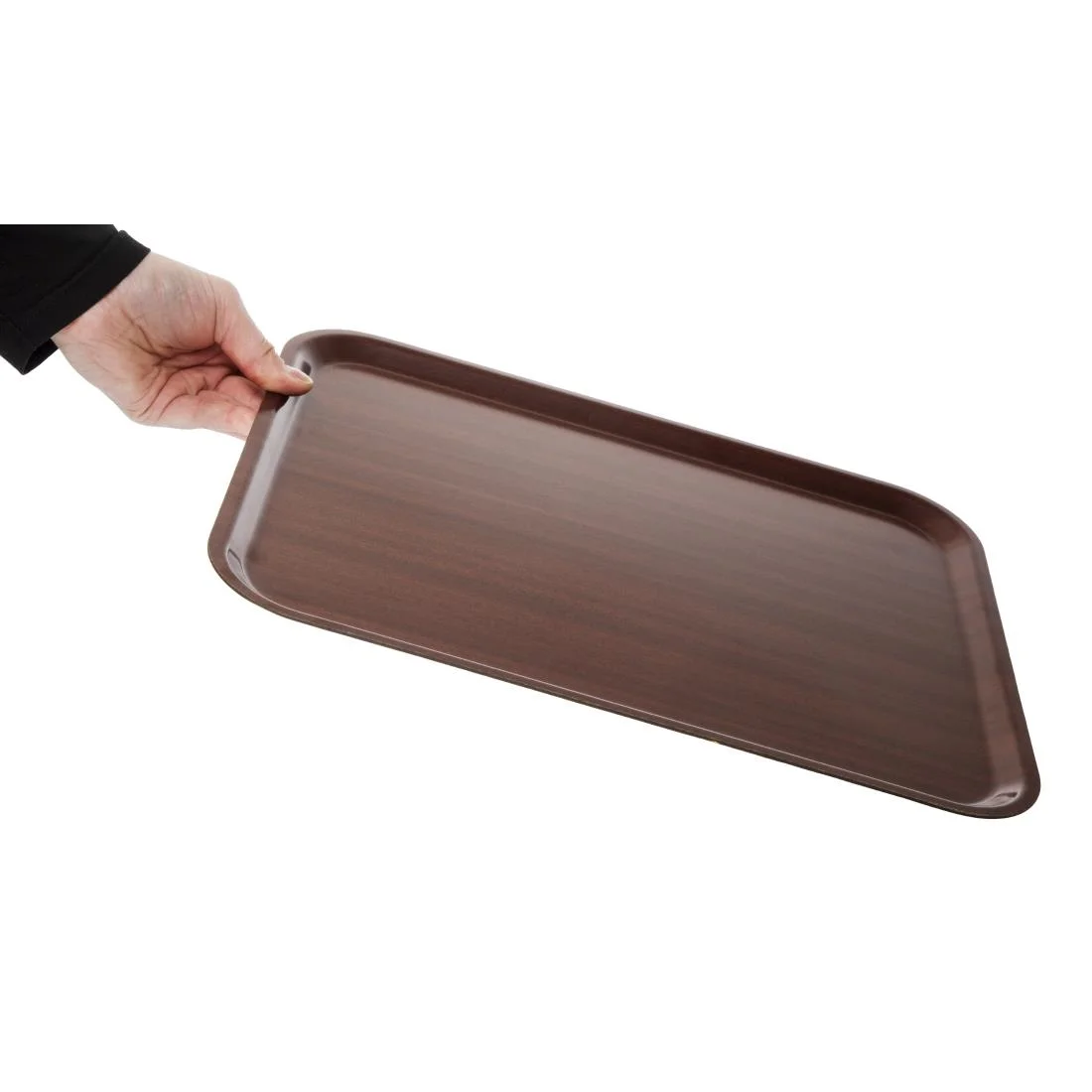 Cambro Cafeteria Tray 13 x 17 in Mahogony - Image 6