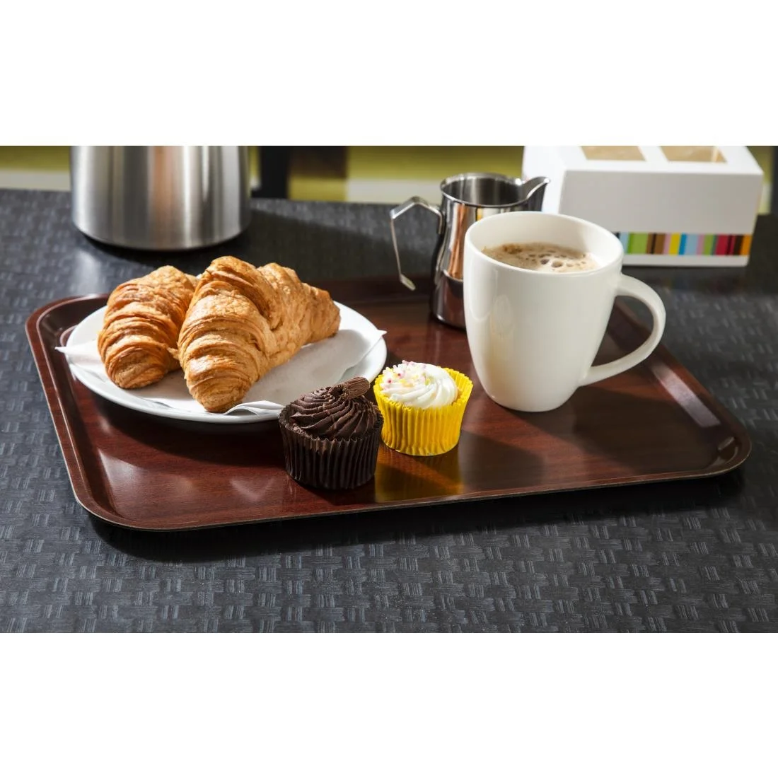 Cambro Cafeteria Tray 13 x 17 in Mahogony - Image 7