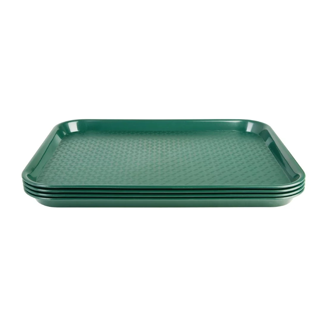 Kristallon Plastic Fast Food Tray Green Small - Image 3